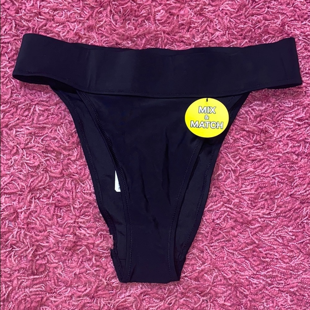 High rise high leg bikini bottom